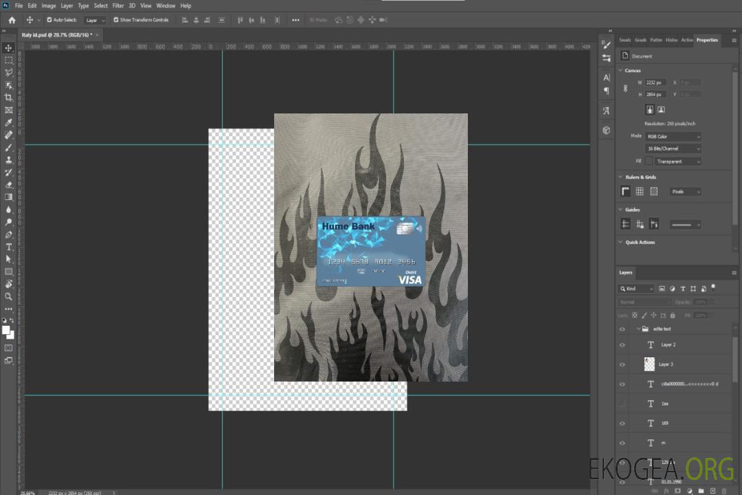 Australie Hume Bank Visa Card photolook , avant template Australie Hume Bank Visa Card photolook , avant template